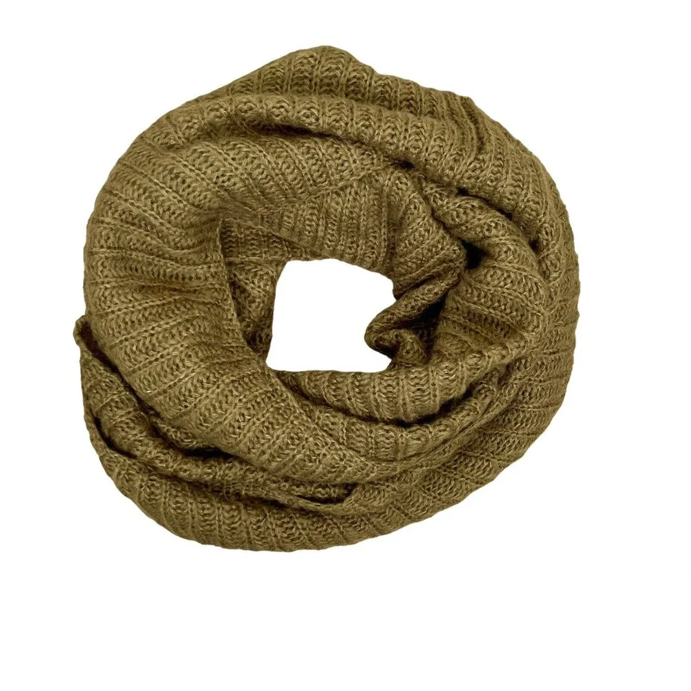 Ardene Infinity Scarf Chunky Knit Tan Brown One Size